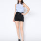 Gracia Fashion Women's Sleeveless Ruffle Front Top