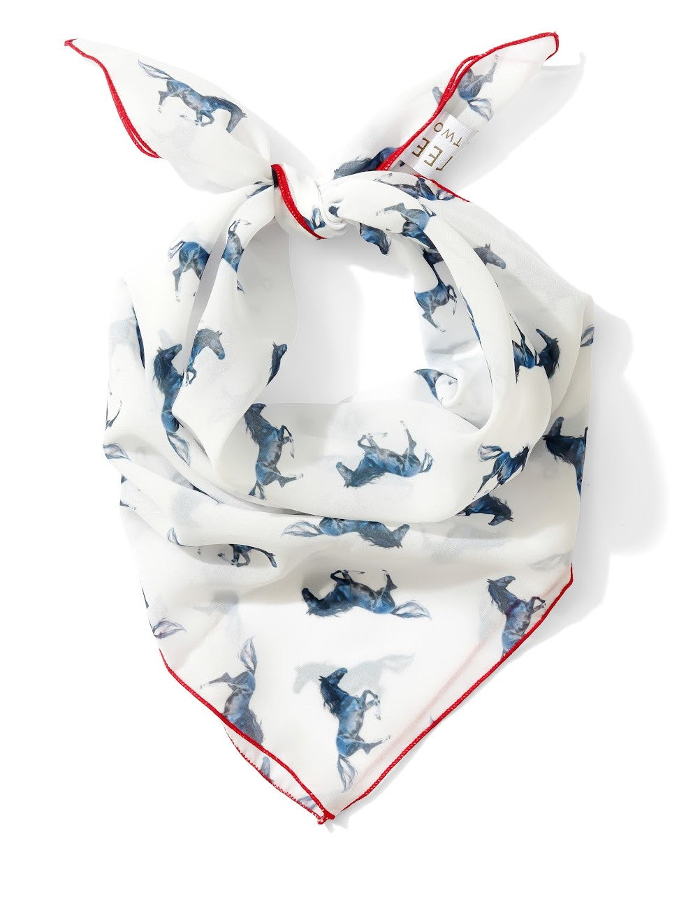Mustangs Chiffon Scarf | 20" Square Scarf