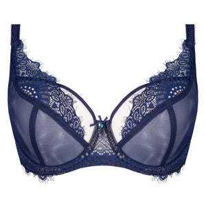 Sheer Lace Soft Cup Underwire Bra Sari-1