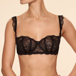 Sheer Lace Balconette Bra Ajour Sonata-0