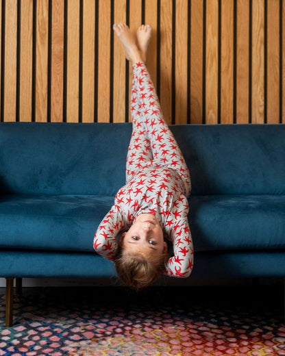 Starfish Bamboo Pajamas for Kids – Two Piece Set