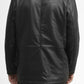 Whet Blu NYC Strata men's leather car coat, back-side view with classic tailored design