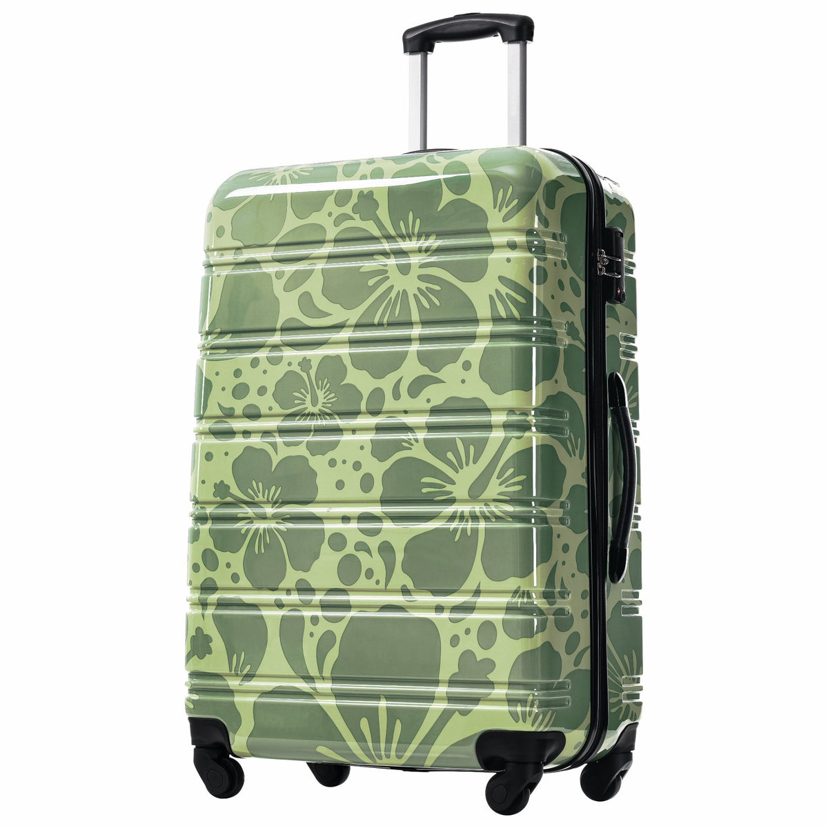 HouseOfZazla 3-piece hard shell luggage set in 20, 24, and 28-inch sizes