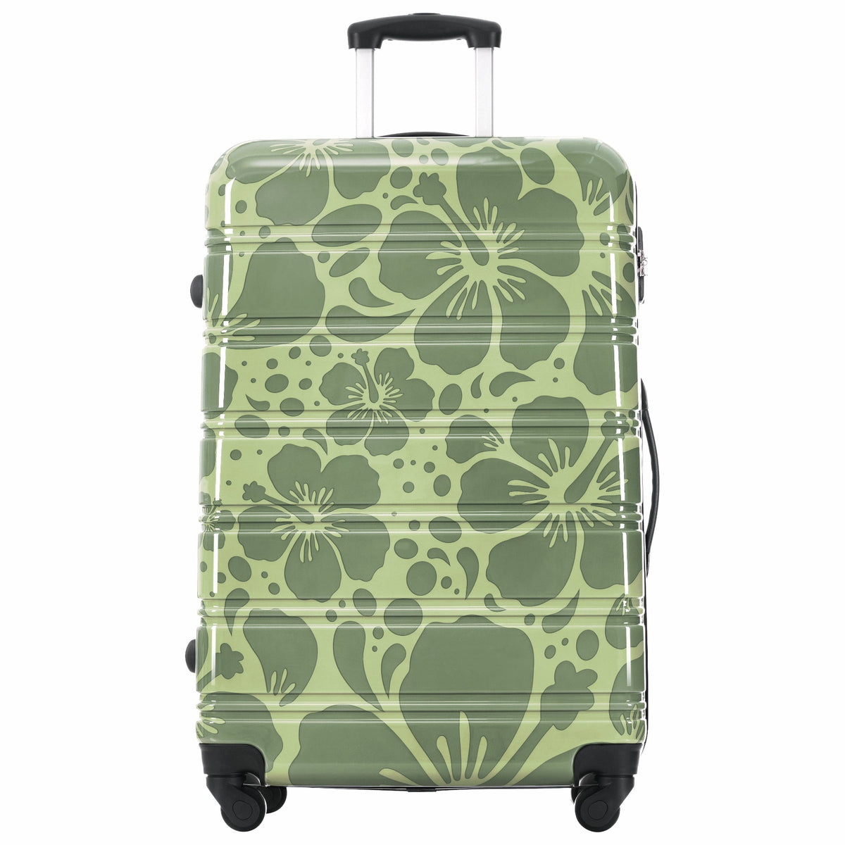 HouseOfZazla 3-piece hard shell luggage set in 20-inch, 24-inch, and 28-inch sizes