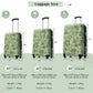 HouseOfZazla 3-piece hard shell luggage set in 20-inch, 24-inch, and 28-inch sizes