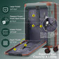 HouseOfZazla Deluxe 5-piece hard-side luggage set with USB ports and TSA locks in multiple colors