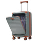 HouseOfZazla Deluxe 5-piece hard-side luggage set with USB port and TSA locks in multiple colors