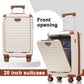HouseOfZazla Deluxe 5-piece hard-side luggage set with USB port and TSA locks in multiple colors