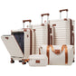 HouseOfZazla Deluxe 5-piece hard-side luggage set in multiple colors with USB ports and TSA locks