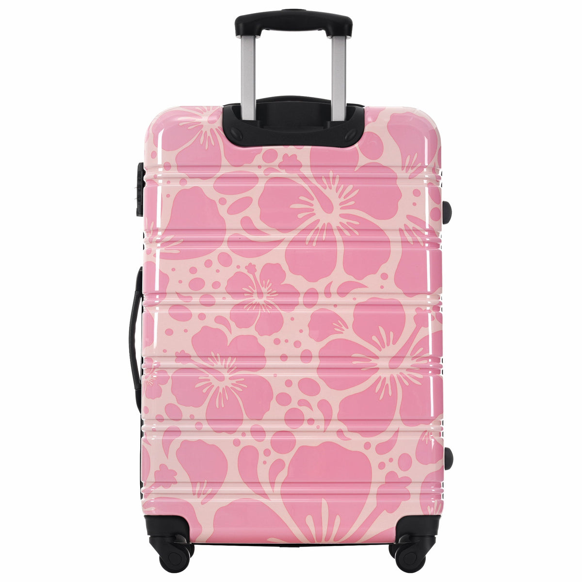 HouseOfZazla hardshell 3-piece spinner luggage set with TSA lock