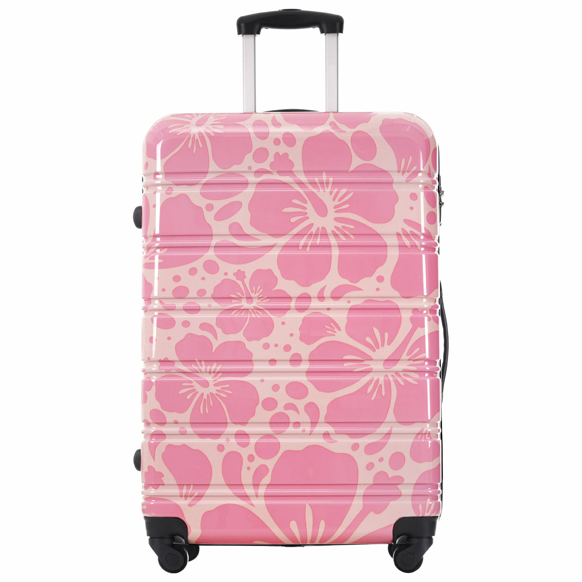 HouseOfZazla hardshell 3-piece spinner luggage set with TSA lock