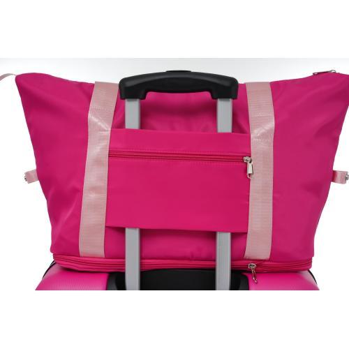 HouseOfZazla pink hardshell luggage set with 2 pieces and TSA locks