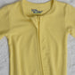 Yellow Bamboo Baby Pajamas – Zipper Footie