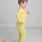 Yellow Bamboo Pajamas for Kids – Two Piece Set