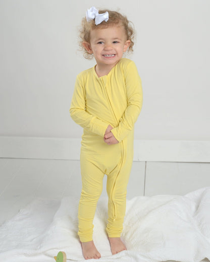 Yellow Bamboo Toddler Pajamas – Romper