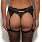 Gossard Superboost Lace Black Sheer Garter Belt-1