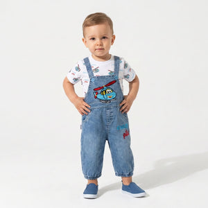 Denim Series – Little Pilot Baby Set-0