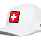 Switzerland Flag International Trucker Hat  |  Swiss Snapback