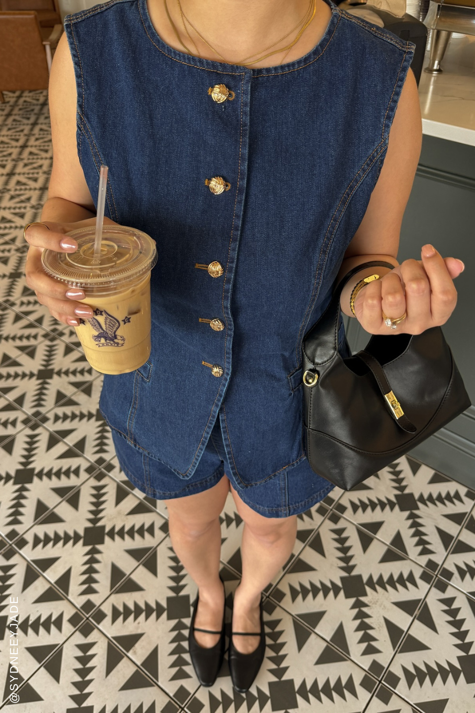 Flying Tomato denim shorts with a classic wash and frayed hem, perfect for casual summer wear.
