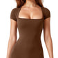 Cap Sleeve Bodysuit Romper