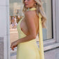 Astee T505 Sleek Halter Neck Fitted Stretch Gown