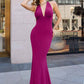 Astee T505 Sleek Halter Neck Fitted Stretch Gown