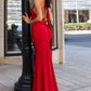 Astee T505 Sleek Halter Neck Fitted Stretch Gown