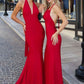 Astee T505 Sleek Halter Neck Fitted Stretch Gown