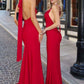 Astee T505 Sleek Halter Neck Fitted Stretch Gown