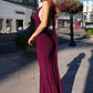 Astee T505 Sleek Halter Neck Fitted Stretch Gown