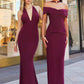 Astee T505 Sleek Halter Neck Fitted Stretch Gown