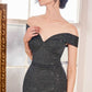 Ladivine Amoris T602 Off Shoulder Sweetheart Neck Fitted Prom Gown