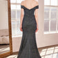 Ladivine Amoris T602 Off Shoulder Sweetheart Neck Fitted Prom Gown