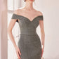 Ladivine Amoris T602 Off Shoulder Sweetheart Neck Fitted Prom Gown