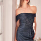 Ladivine Amoris T603 Off Shoulder Classic Modest Fitted Prom Gown