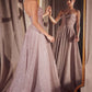 Ladivine Amoris T701 Strapless Glitter A-Line Gown