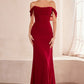 Ladivine Amoris T705 Off Shoulder Fitted Bridesmaid Gown