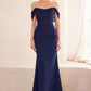 Ladivine Amoris T705 Off Shoulder Fitted Bridesmaid Gown