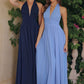Amoris T715 Halter Neck Chiffon A-Line Gown