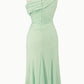 Ladivine Amoris T802 Knee Length One Shoulder Chiffon Dress