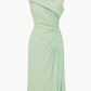 Ladivine Amoris T802 Knee Length One Shoulder Chiffon Dress