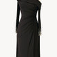 Ladivine Amoris T803 Off the Shoulder Long Sleeve Knee Length Dress