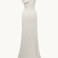 Ladivine Amoris T806 One Shoulder Evening Sequin Dress Leg Slit
