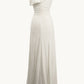 Ladivine Amoris T808 One Sleeve Off Shoulder Fitted Gown with Slit