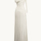 Ladivine Amoris T808 One Sleeve Off Shoulder Fitted Gown with Slit