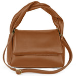 Takeasy Italian full-grain leather top-handle bag with brown calf leather, stylish and durable for everyday use.
