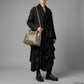 Italian Genuine Basketweave-Embossed Metallic Suede Top-Handle Bag | Imperia