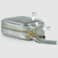 Italian Metallic Full-Grain Leather Crossbody Bag | Napoli