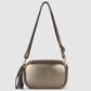 Italian Metallic Full-Grain Leather Crossbody Bag | Napoli