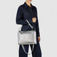 Italian Metallic Full-Grain Leather Shoulder Bag | Prato